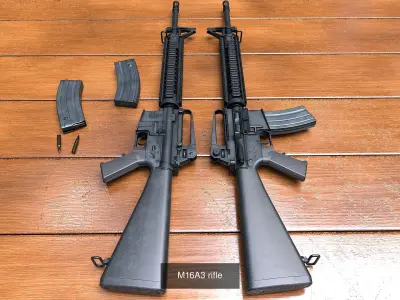 M16 rifles 3D Model Pack