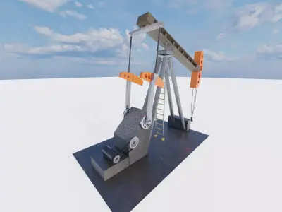 oil rig Free 3D model