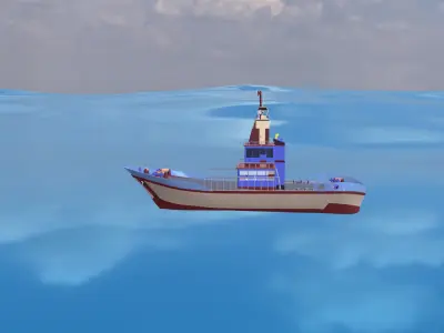 wartercraft boat ship 3D model