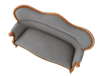 Classic French Sofa 3D model