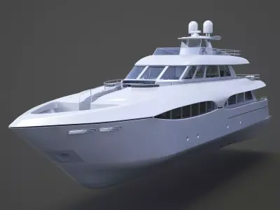 Photorealistic Yacht 03 3D model
