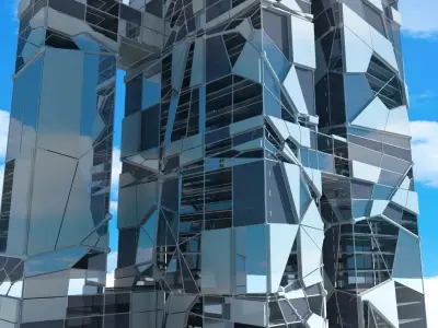 Futuristic Skyscraper 3 3D model