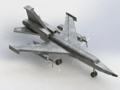 Jet Fighter Prototype  3D model