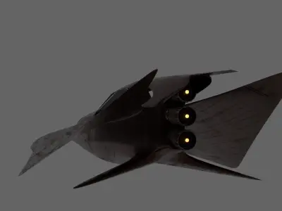 Scavenger jetpod Futuristic JetPod Free 3D model