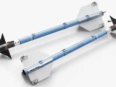 Infrared Air to Air Weapon Missile 3D model