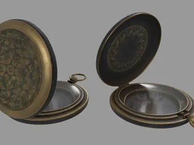 Compass Low-poly 3D model order
