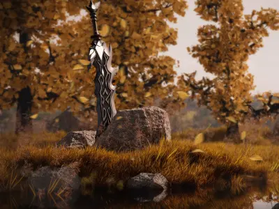 Scifi Sword 3D model