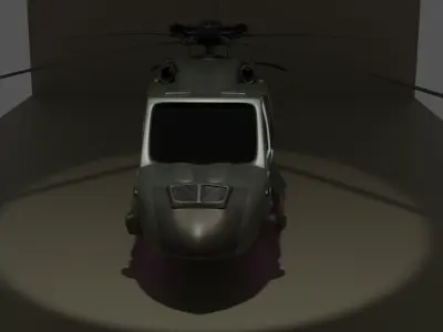 Helicopter blackhawk Free 3D model