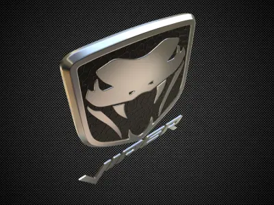 viper logo 3D model from CGTrader