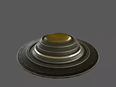 Holograph gold ring Free low-poly 3D model