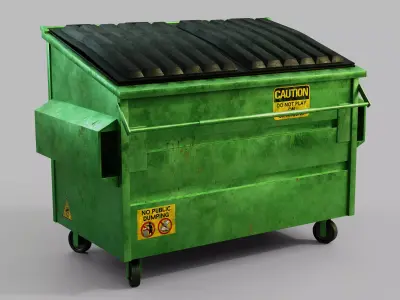 Trash Dumpster - Blender  3D model