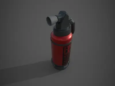 Fire Extinguisher sci-fi Low-poly 3D model