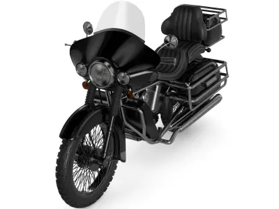 Touring Motorcycle 3D model buy