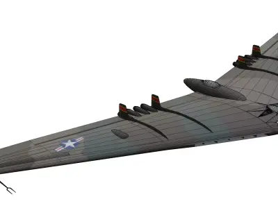 Northrop YB-49 Low-poly 3D model purchase