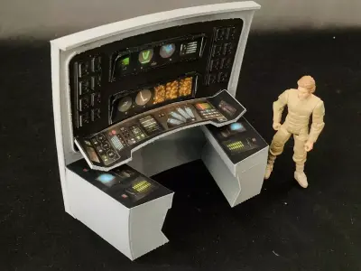 USS Enterprise Bridge Science Station - The Wrath of Khan 3D print model