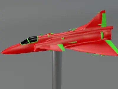 SAAB 37 Viggen 3D print model
