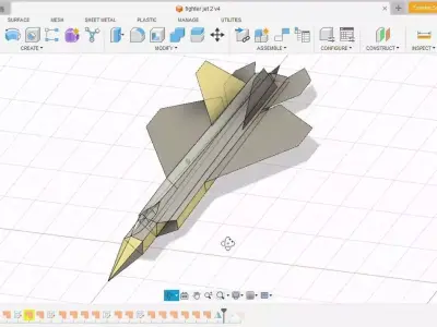 My Latest Stealth Fighter Jet Model Free low-poly 3D model