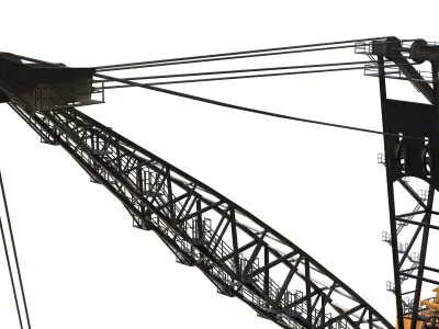 Draglines 8200 Low-poly 3D model