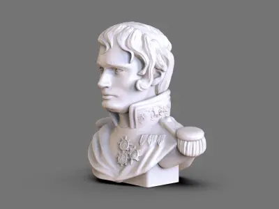 Napoleon Bust 3D print model purchase