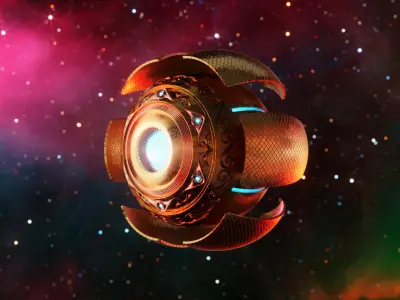 Sci-Fi mysterious sphere 3D model