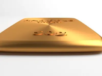 Goldplate 50gram 3D model