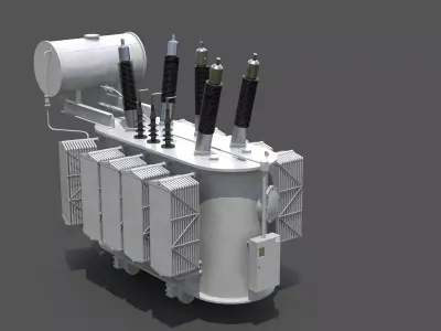 Large Electrical Transformer 3D model
