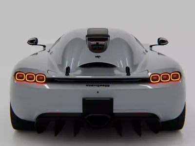 Koenigsegg CC850 2023 Low-poly 3D model