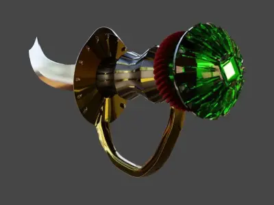  pirate sword Low-poly 3D model