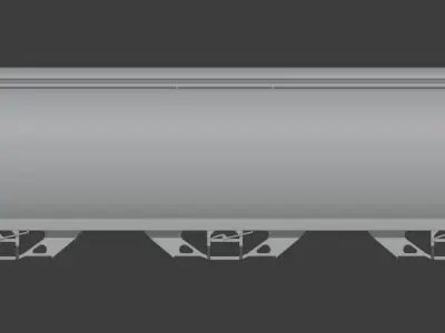 H0 1-87 scale Tagnpps 130 grain wagon 3D print model