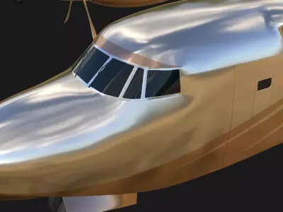 Plane Aircraft  Low-poly 3D model