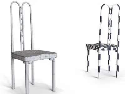 Josef Hoffmann chair 3D model