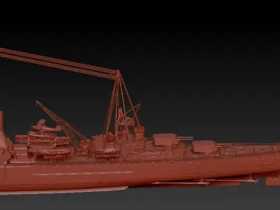 cruiser Low-poly 3D model buy