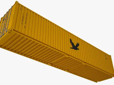 40 ft Dry Van Shipping Container 3D model