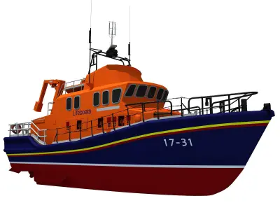 Severn Class Lifeboat 3D model