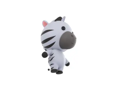 Character032 Zebra 3D model