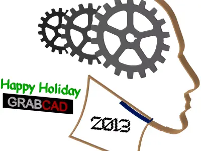 Happy Holiday GrabCad Free 3D model