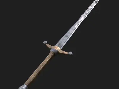 Starter Claymore Free low-poly 3D model
