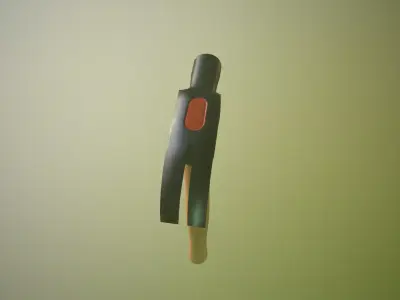 Hammer Low-poly 3D model 14