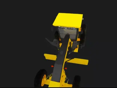 Motor Grader 3D Model 3D model purchase