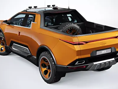 Futuristic Pickup Truck 3D model