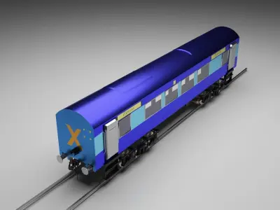 Express Train 3D model