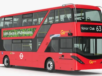 Alexander Dennis BYD 500 Electric Bus 3D model