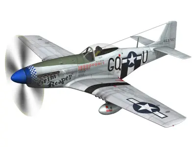 North American P-51D Mustang - Grim Reaper 3D model