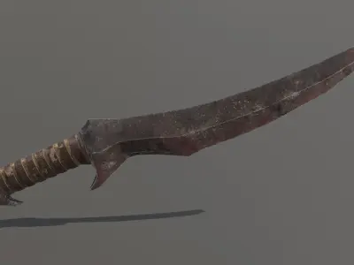 Orc Dagger Low-poly 3D model