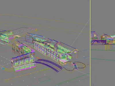 Chinese Style Architecture 3D model 33
