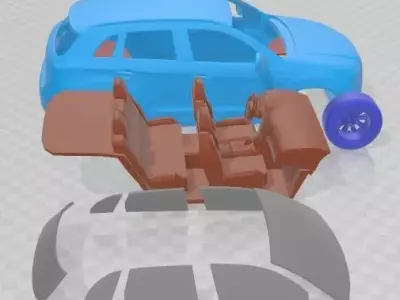 Mitsubishi ASX 2011 Printable Car 3D print model