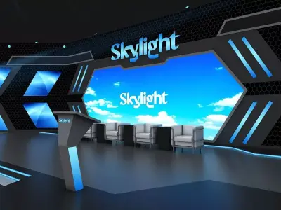 Event Stage Design Sky Light  3D model