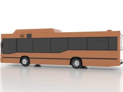 Mercedes-Benz O405N2K CNG Low Low-poly 3D model