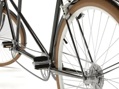 Tandem Bicycle 3D model by Di06
