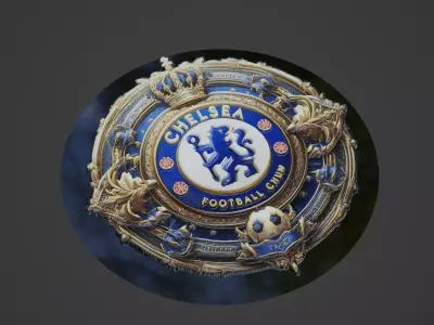 chelsea Football Medallion 3D print model